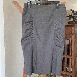 Beautiful Rouged Grey Skirt hits right below the knee No Tags Size Medium